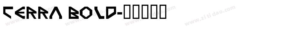 Terra Bold字体转换